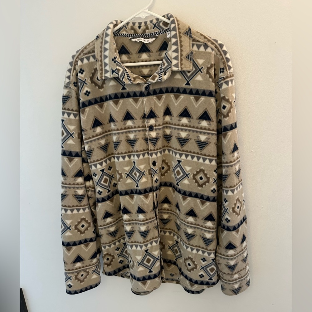 Departwest polar fleece shirt | Men’s XL flannel shirt